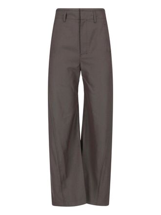Christophe Lemaire Pantaloni Ampi In Misto Lana