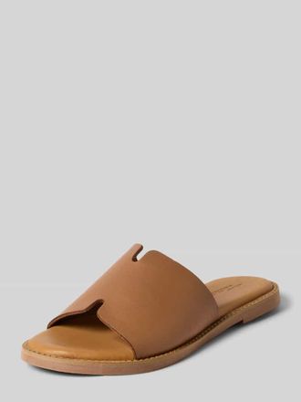 Tamaris Tamaris Pantoletten aus echtem Leder in Cognac, Gr&ouml;&szlig;e 36