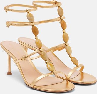 Gianvito Rossi Shanti 70 embellished leather sandals