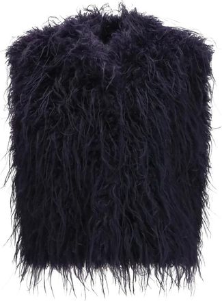 Forte_Forte Gilet in Eco Pelliccia Mongolia - - Jackets - Donna - Viola - S