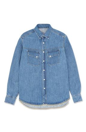 Fortela Pasadena Denim Shirt in Bleach Wash at Nordstrom, Size Xx-Large Eu