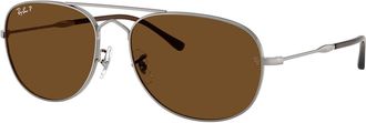 Ray-Ban RB3735 Bain Bridge Polarized 004/57 Mens Sunglasses Gunmetal Size 57