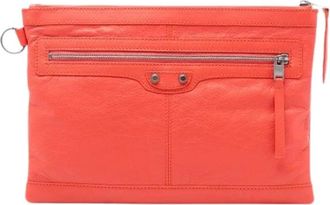 Balenciaga Pre-owned Clutches, female, Orange, Size: ONE SIZE Pre-owned Clutch