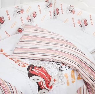 OEM Juego De Cama De 3 Piezas Dulce Mezcla Racing Rojo