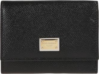 Dolce & Gabbana Dauphine French Flap Wallet - Dames - Portefeuilles - Zwart - ONE Size - Leer - Accessoires