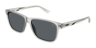 Puma PU0467S 005 Mens Sunglasses Clear Size 57 - Free RX Lenses - Free RX Lenses