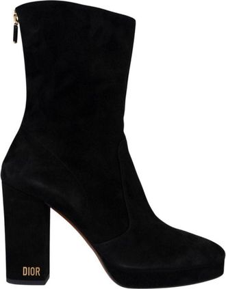Dior Black Suede Ankle Boots Size 36