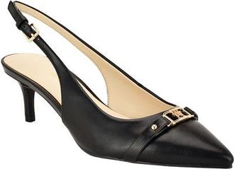 Tommy Hilfiger Totale Slingback Pointed Toe Pump in Black at Nordstrom, Size 5.5
