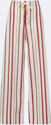 Sir. Alva striped cotton wide-leg pants