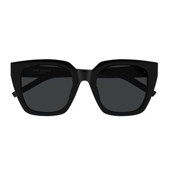 Saint Laurent Oversized Square Acetate Sunglasses - Black