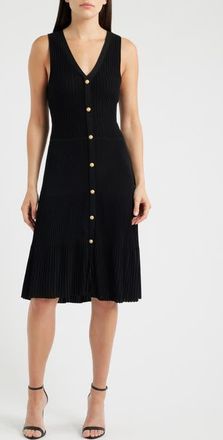 Kobi Halperin Tessa Sleeveless Rib Dress in Black at Nordstrom, Size X-Large
