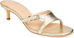 Stuart Weitzman Irene Slide Sandal in Light Gold at Nordstrom Rack, Size 6.5