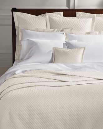 Ralph Lauren Home Quilted Sateen Argyle Quilt, FULL-QUEEN