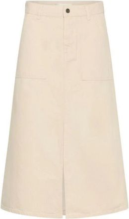 Inwear Maxi Rok - Dames - Maxi Rokken - Beige - M - Katoen - Rokken