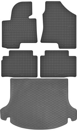 OEM Juego De Alfombrillas De Goma Para Coche Y Alfombrilla Para Maletero Para Kia Sportage Iii Suv (2010-2015)