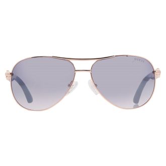 Guess Smoke Mirror Pilot Ladies Sunglasses GU7295 28C 60