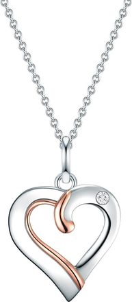 Lulu & Jane Womens luluandjane Female Metal (Alloy) Earring - Silver & Rose Gold Sterling Silver - One Size