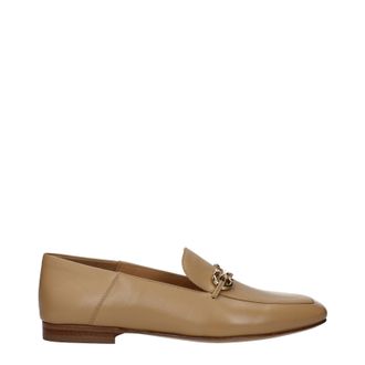 Ferragamo Louis Damess Mocassins Beige/kameelleer