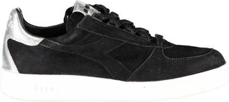 Diadora Sneakers, female, Black, Size: 6 1/2 US Sporty Lace-Up Sneakers Black Women