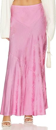 LoveShackFancy Booker Maxi Skirt In Pink Song