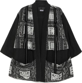 Mostly Heard Rarely Seen Giacca Fisherman Kimono - Nero