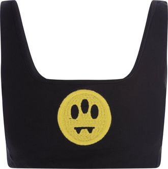 Barrow Black Crop Top With Logo