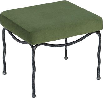 Safavieh Couture Lacarla Metal Legs Ottoman