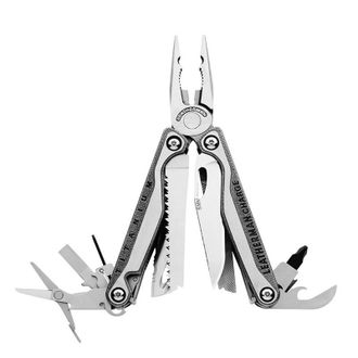 Leatherman Multiherramienta Leatherman Charge+ Tti Titanium, Ideal Para Aventura Y Trabajo, 19 Funciones, Hoja De Navaja S30v, Sierra, Tijeras, Mango De Titanio