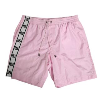 Dolce & Gabbana Beachwear, male, Pink, Size: M Swim Shorts