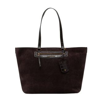 Michael Kors Jet Set Travel Extra-Large Suede Tote Bag - Dames - Tassen - Bruin - Maat: ONE Size Su&egrave;de