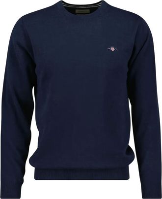 GANT Sweater met ronde hals - Blauw