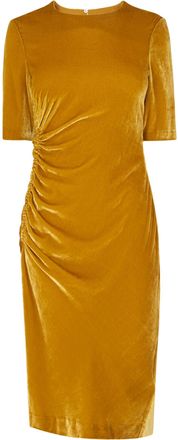 L.k. Bennett Womens KARA Dress, Citrine - Yellow Silk - Size 12 UK