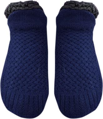 Generic Soft Socks Men Slipper Socks Slippers Socks Indoor Floor Indoor For Women Velvet Woven Thermal Non- Thermal And Socks Socks All Tube Socks Women (Navy