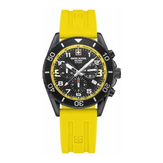 Swiss Alpine Military Raptor Chronograph - Heren - Accessoires - Geel - Maat: ONE Size