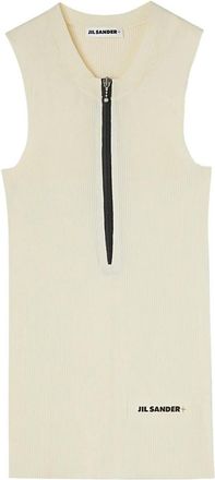 Jil Sander Tanktop - Dames - Tops zonder mouwen - Wit - XS - Katoen - Tops