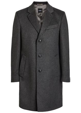 BOSS Boss Hyde Wool-blend Coat - Grey - 52 (UK42 / XL)