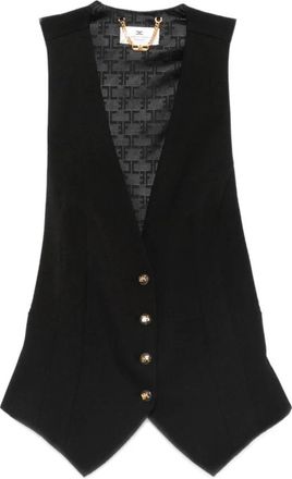 Elisabetta Franchi Knit Jacket - Dames - Bodywarmers - Zwart - S - Jassen