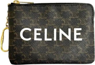 Celine Pre-owned Triomphe Canvas Coin Case - - Pre-owned - Donna - Marrone - ONE SIZE