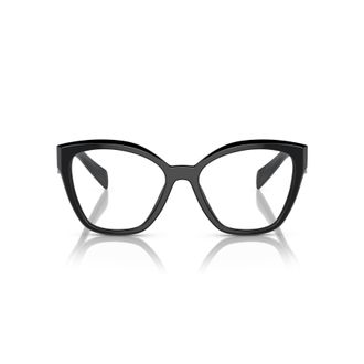 Prada 0pr 20zv Oversized Black Cat-Eye Sunglasses