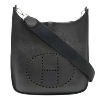 Herm&egrave;s Pre-owned Schoudertas - Dames - Pre-owned - Zwart - Maat: ONE Size Leer
