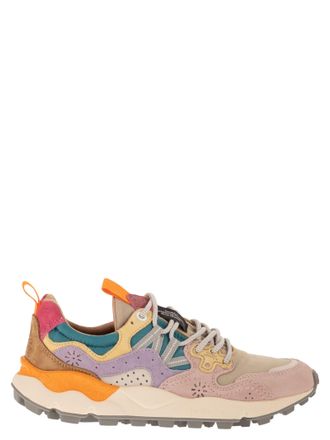 Flower Mountain Yamano 3 Sneakers In Suede And Technical Fabric