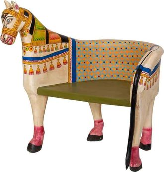 Wanderlust Deco Banco de madera artesanal 93 x 69 x 98h cm