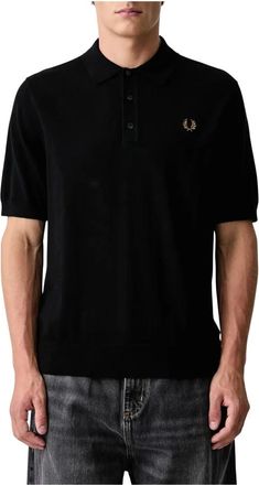Fred Perry Camicia Lavorata Cotone a Fibra Lunga - - Tops - Uomo - Nero - M