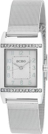 BCBGeneration Retro Quartz Mesh Strap Bracelet Watch, 23mm in Silver at Nordstrom Rack