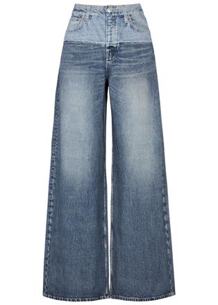 Rag & Bone Rag & Bone Miramar Sofie Printed Chambray Trousers - Blue - 27 (W27 / UK8-10 / S)