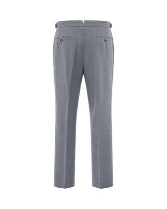 HUGO BOSS Tapered Cotton Trousers - Silver