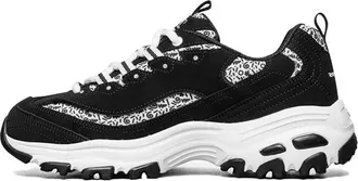 Skechers (WMNS) Skechers D lites 1.0 White/Black 13169-BKW