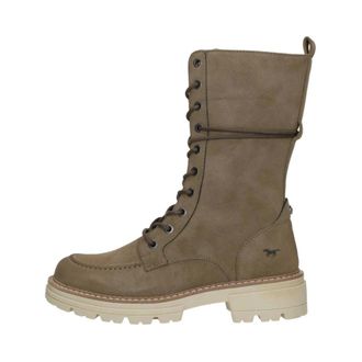 Mustang Lace-up Boots - Dames - Veterlaarzen - Beige - 36 EU - Schoenen
