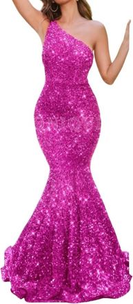 Portia & Scarlett Long Mermaid Prom Dress In Pink