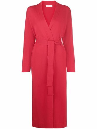 Fabiana Filippi belted cotton cardigan - Red